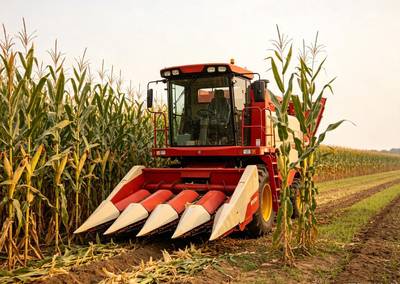 ⚙️ Grain Screener & Processing — Chinese Self-propelled Corn Harvester / 