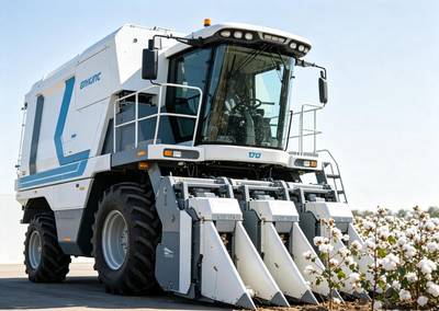 ⚙️ Grain Screener & Processing — Chinese Self-propelled Cotton Harvester 