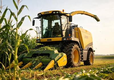 ⚙️ Grain Screener & Processing — Chinese Self-propelled Forage Harvester 