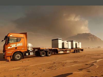 HOWO TH7 LNG Tractor + Flatbed Semi — 6×4 LNG tractor (Weichai gas engine 430/